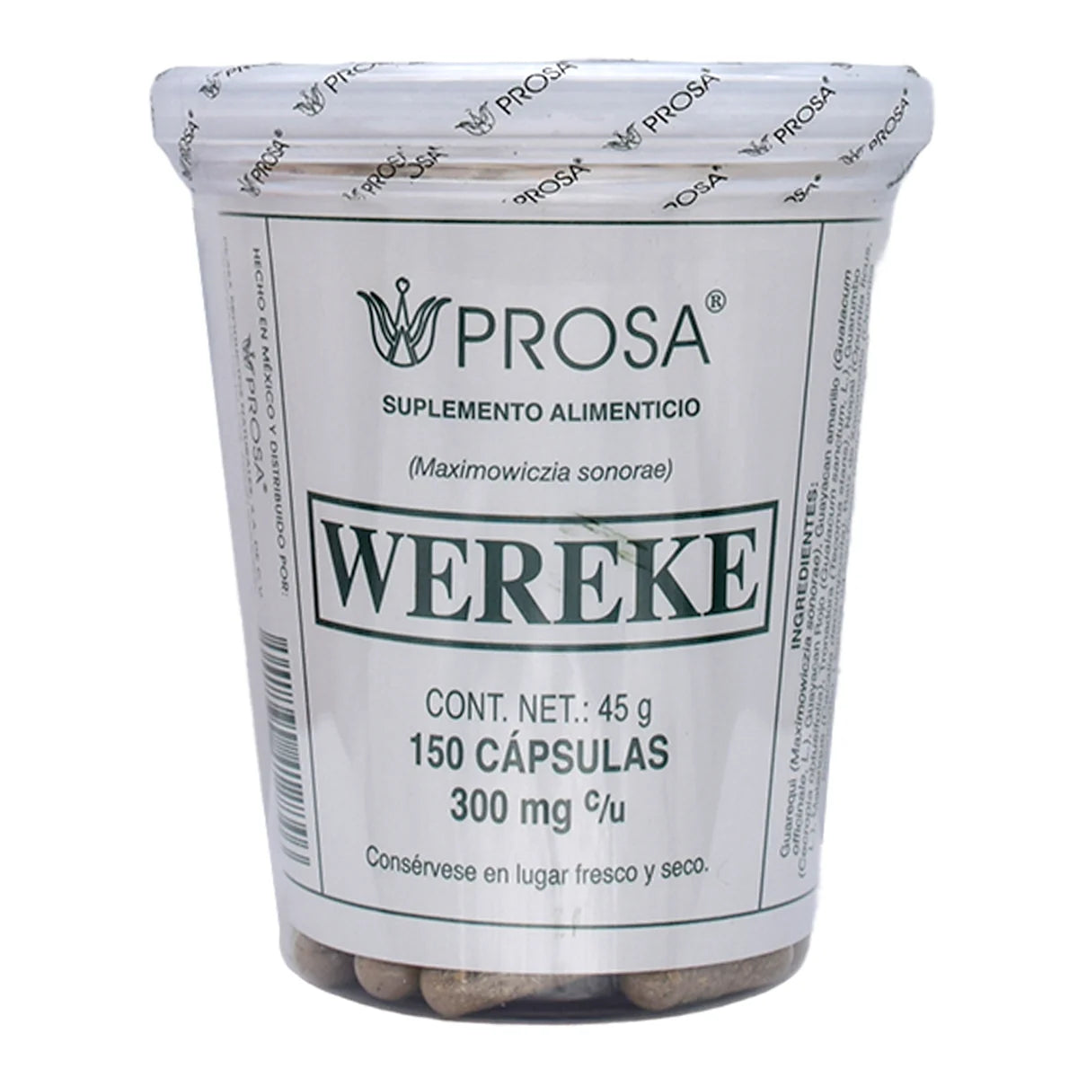 Wereke Prosa 150 Cápsulas | Auxiliar Natural para la Diabetes