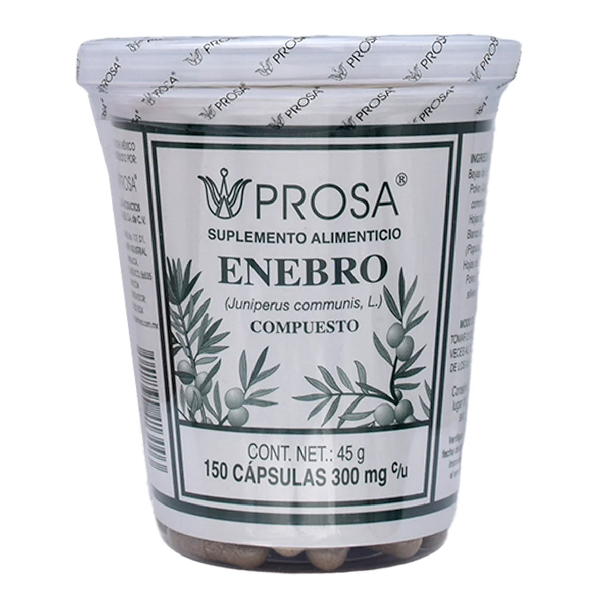Enebro Compuesto Prosa 150 Cápsulas | Suplemento Natural