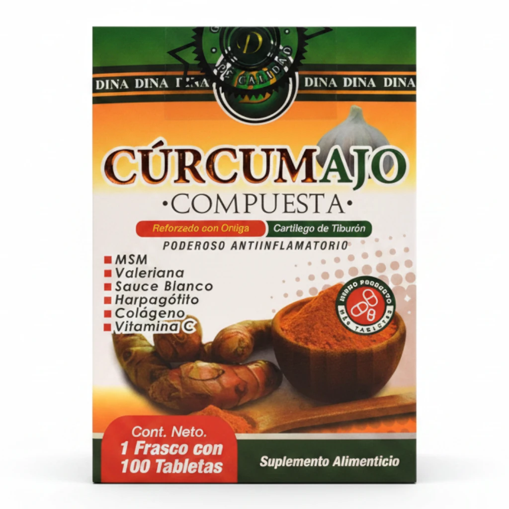 Cúrcumajo Compuesta 100 Tabletas | Suplemento Antiinflamatorio Natural