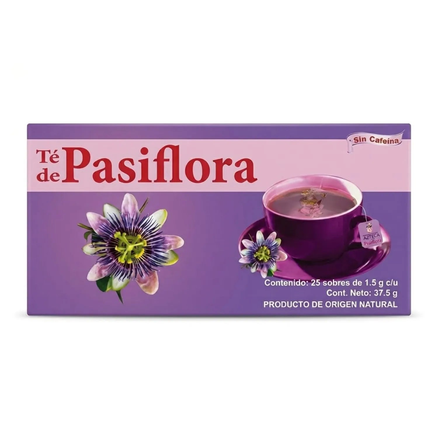 Té de Pasiflora Sin Cafeína para el Estrés y la Ansiedad (25 Sobres)