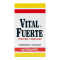 Frasco de Vital Fuerte, complemento alimenticio en presentación de 100 cápsulas
