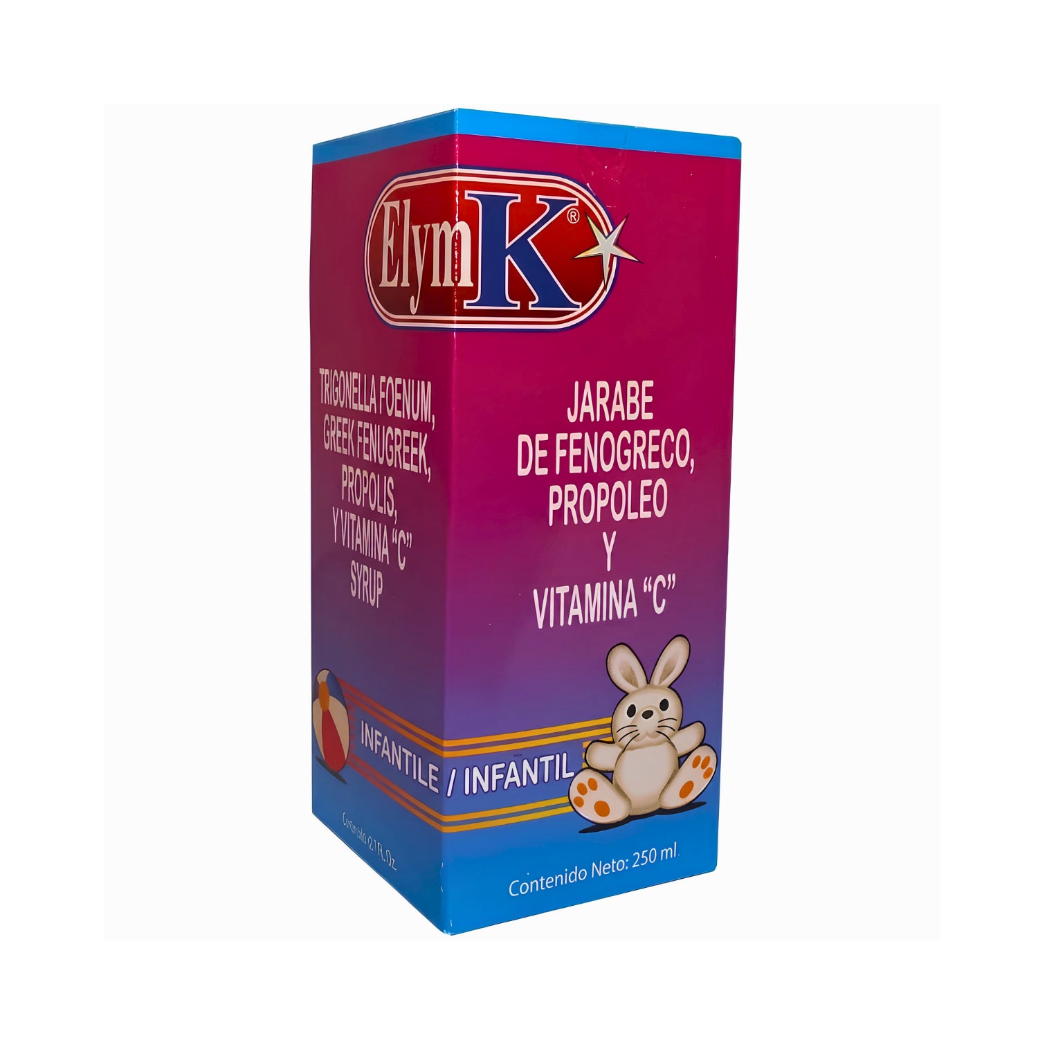 Jarabe ElymK Infantil de Fenogreco, Propóleo y Vitamina C 250ml