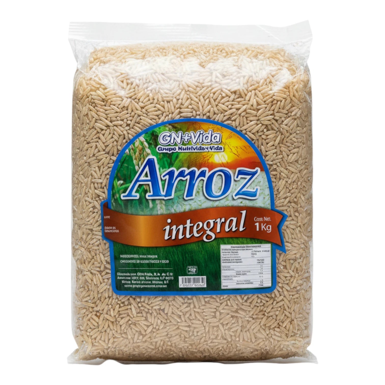 Arroz Integral GN+Vida 1kg | Grano Completo y Nutritivo