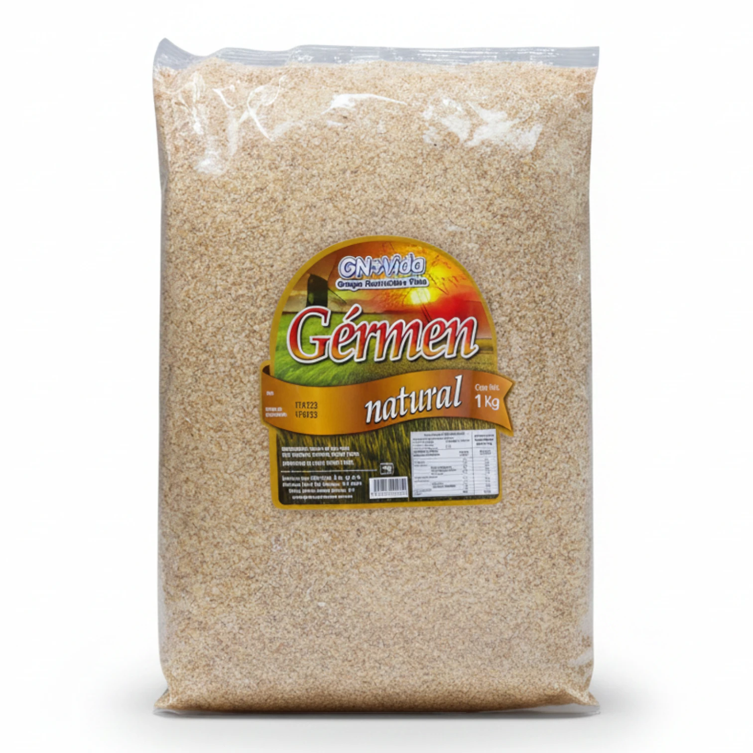 Gérmen de Trigo Natural GN+Vida 1kg | Fuente de Proteína y Nutrientes