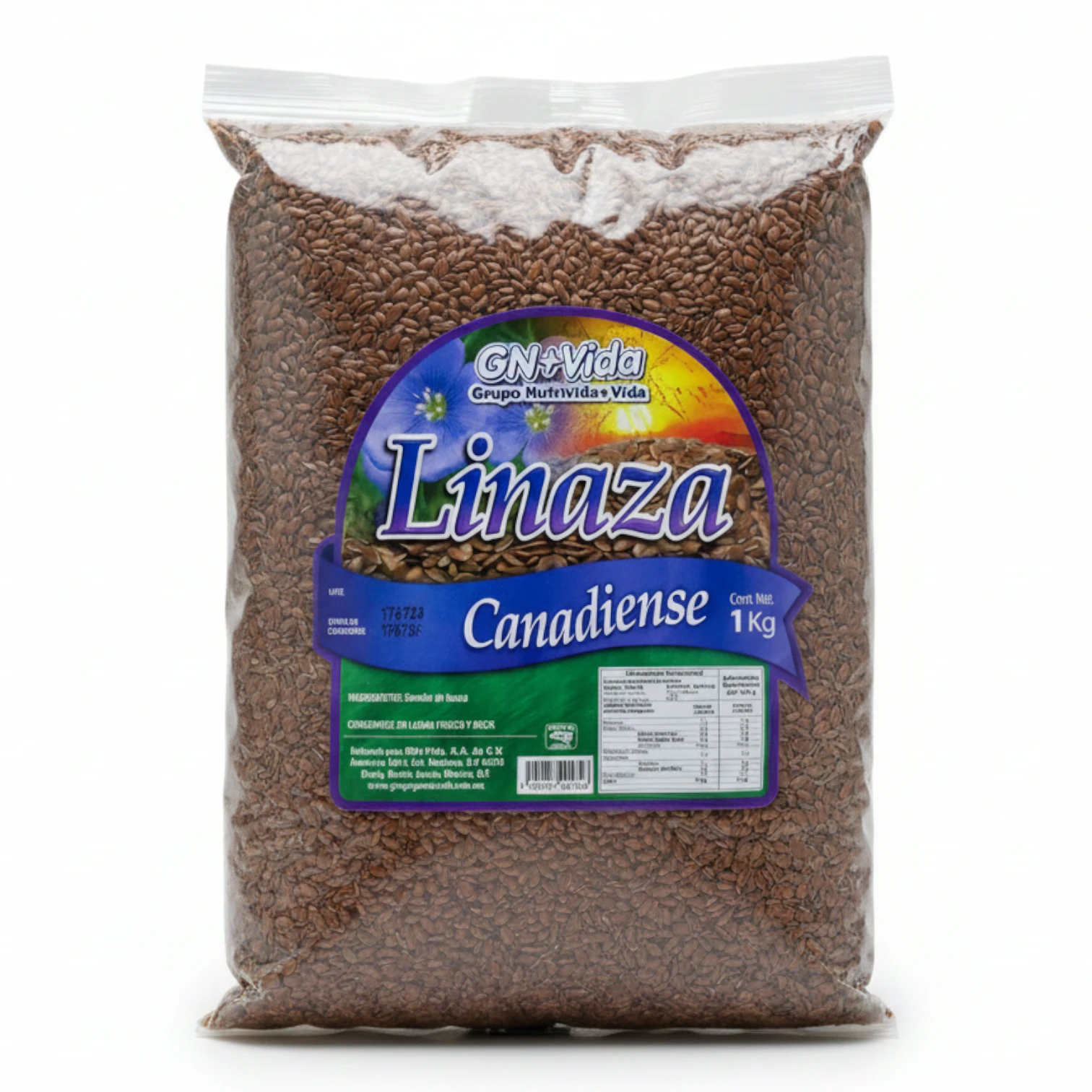 Linaza Canadiense GN+Vida 1kg | Semillas de Omega 3 para tu Salud