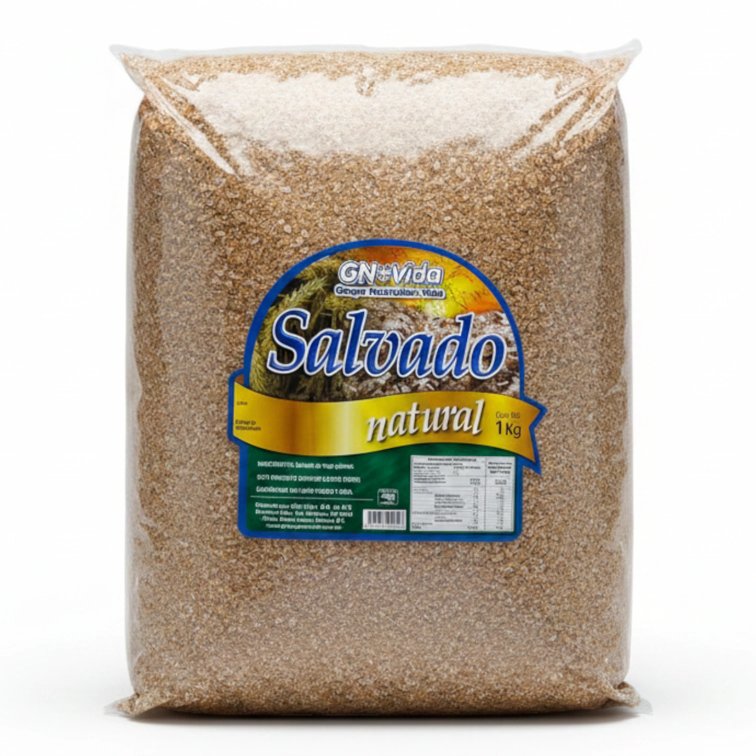 Salvado de Trigo Natural GN+Vida 1kg | Fibra Natural para tu Digestión