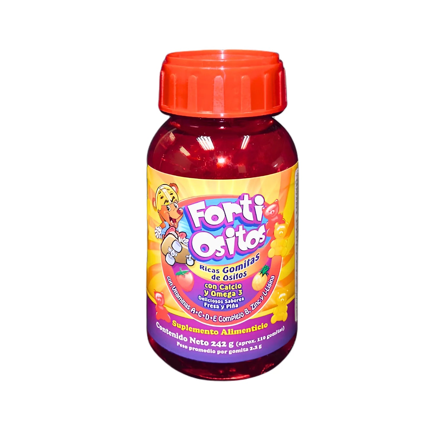 Forti Ositos Gomitas con Calcio, Omega 3 y Multivitamínico