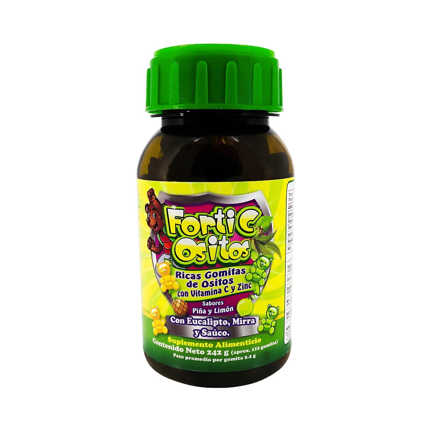 Forti Ositos Gomitas con Vitamina C, Zinc y Eucalipto