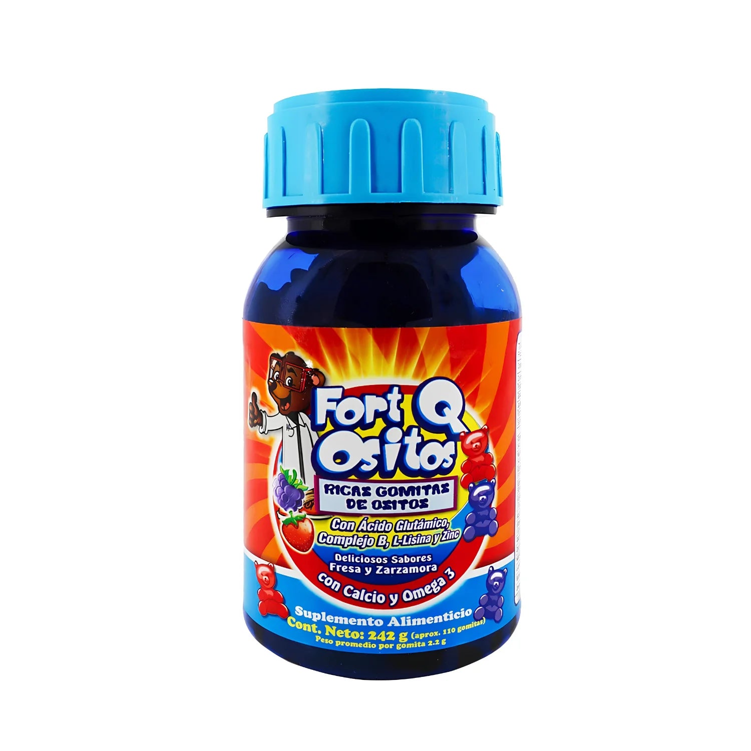 Fort Q Ositos Gomitas con Ácido Glutámico, Complejo B y Omega 3