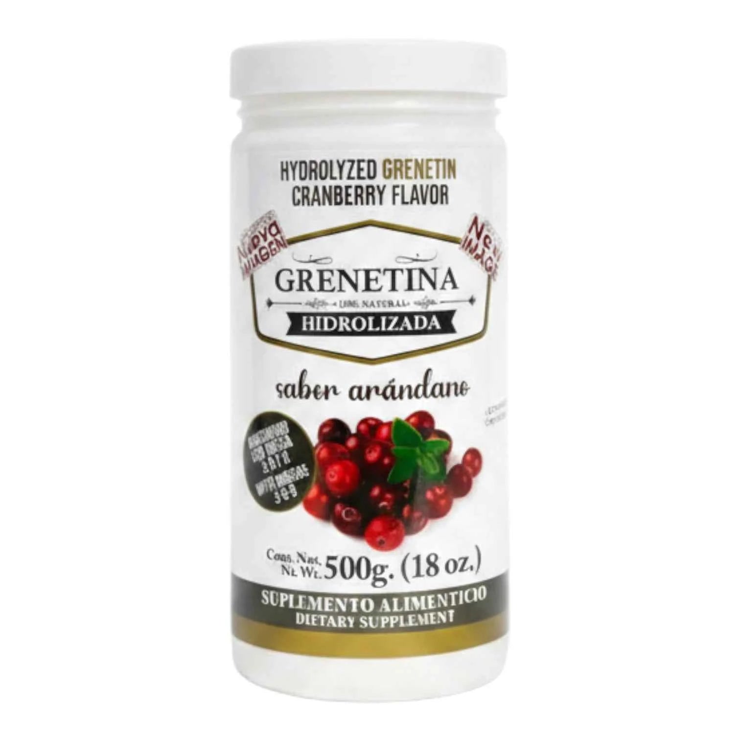 Grenetina Hidrolizada Sabor Arándano Suplemento Alimenticio 500g