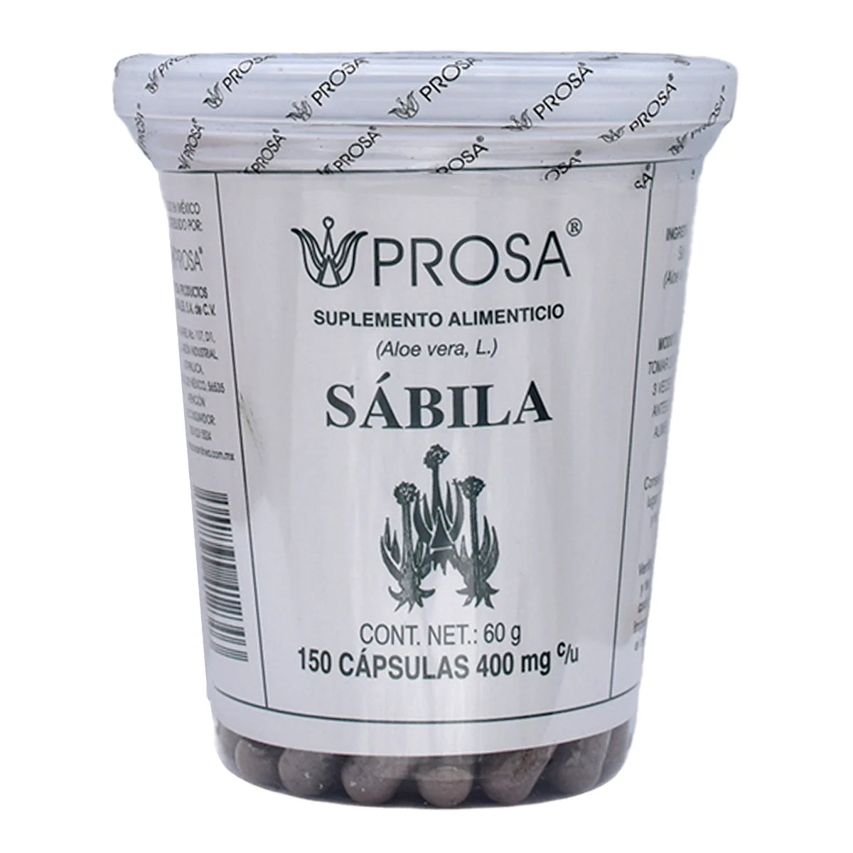 Sábila Prosa 150 Cápsulas | Potente Protector Gástrico Natural
