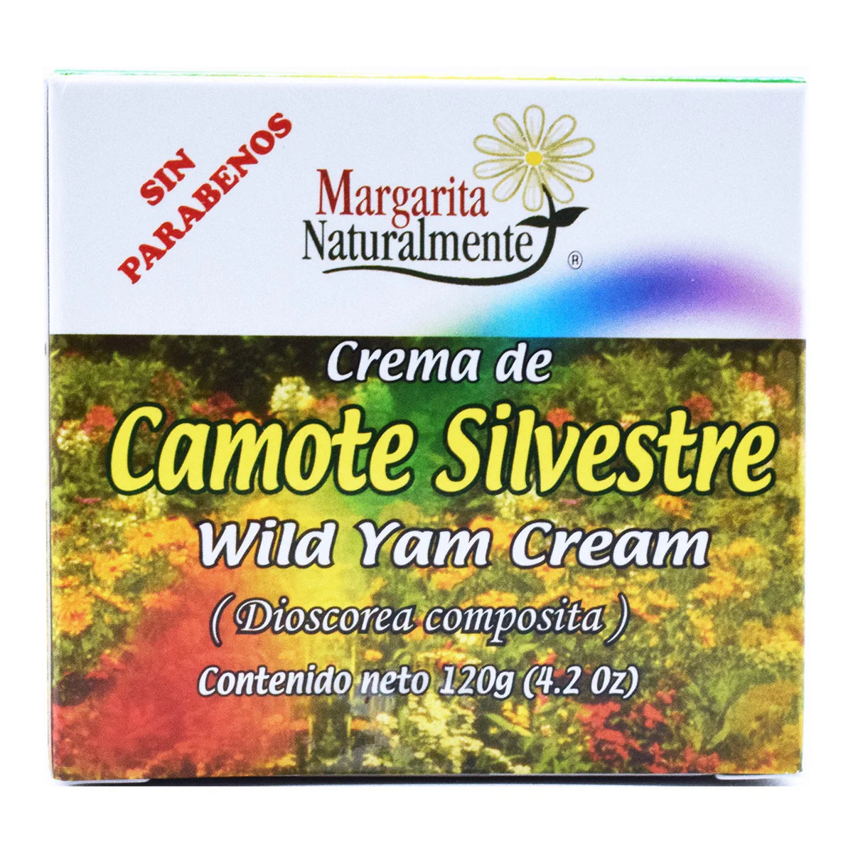 Crema de Camote Silvestre "Margarita Naturalmente" Sin Parabenos