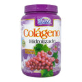 Frasco de Colágeno Hidrolizado Ypenza sabor uva enriquecido con Omega 3, 6 y 9, presentación de 1.1 kg.
