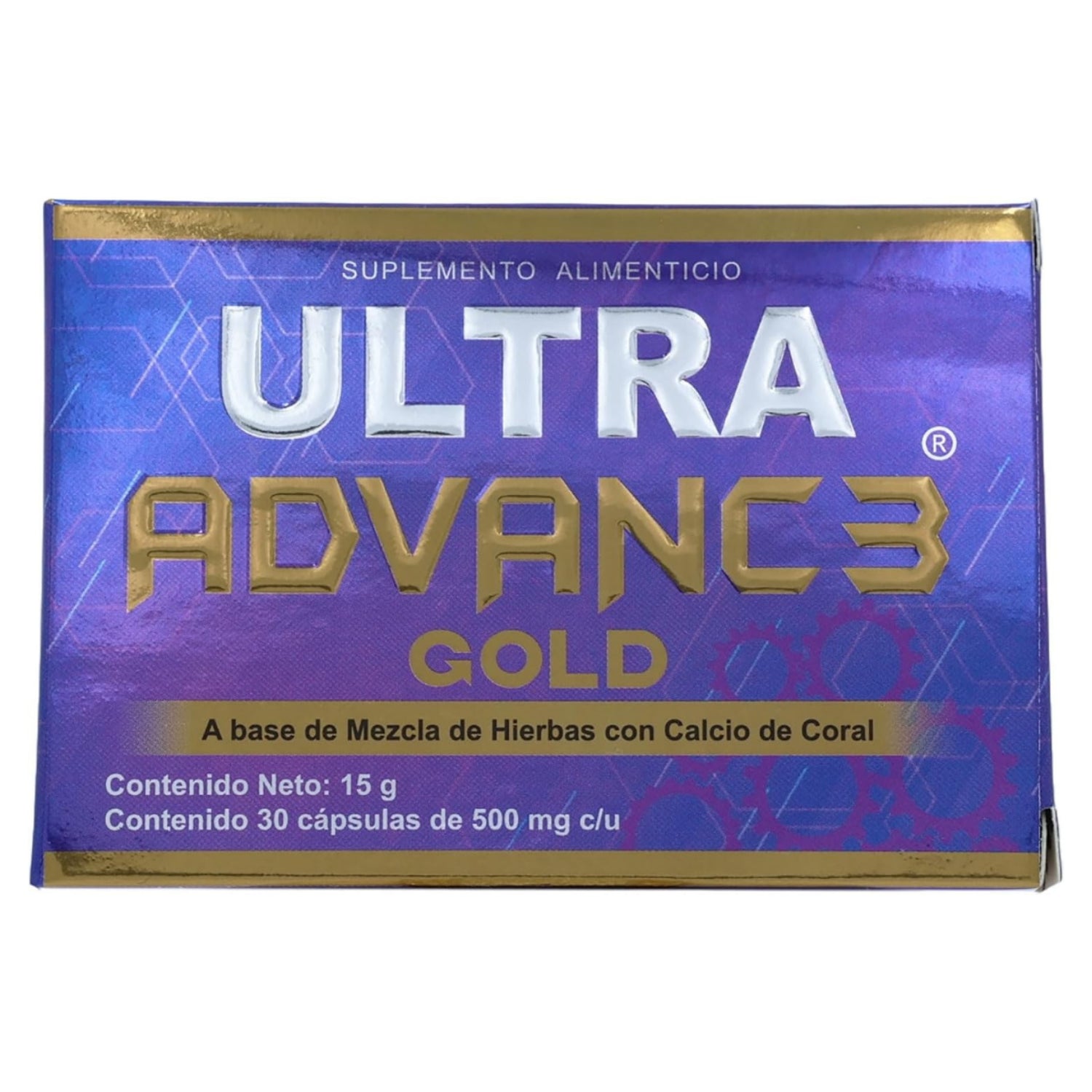 Ultra Advanc3 Gold Suplemento Calcio De Coral 30 Cápsulas