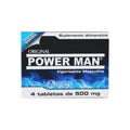 Power Man 4 Tabletas 500mg | Vigorizante Masculino Original