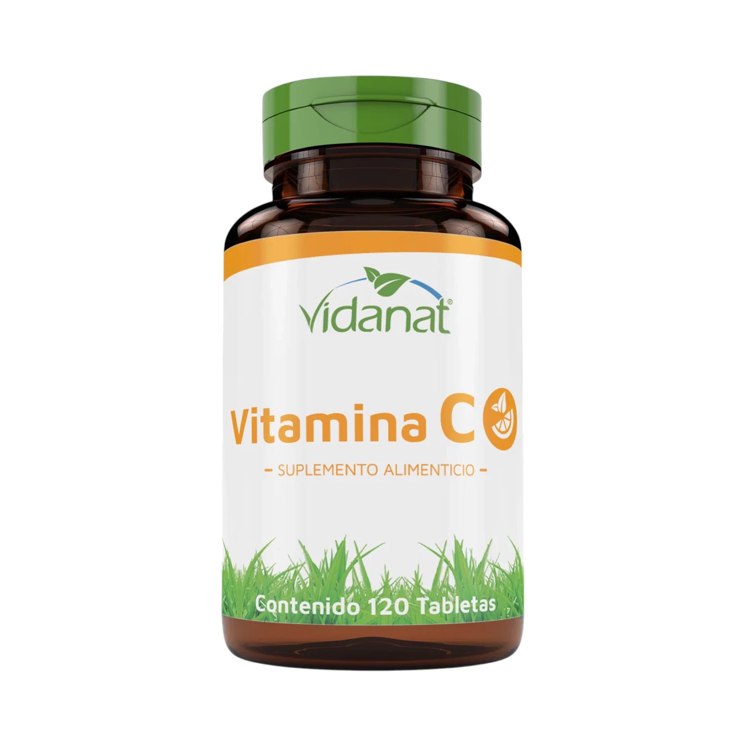 Vitamina C Vidanat, 120 tabletas. Suplemento alimenticio para complementar tu nutrición diaria.