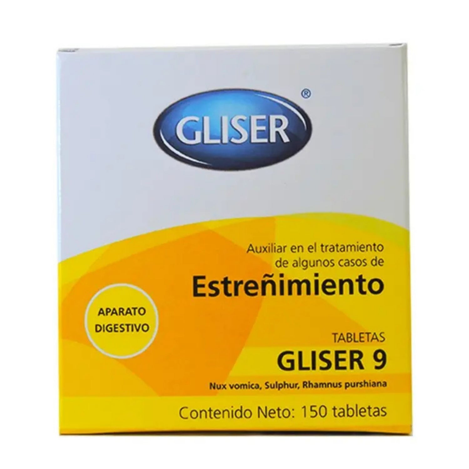 Gliser 9 Estreñimiento Aparato Digestivo 150 Tabletas