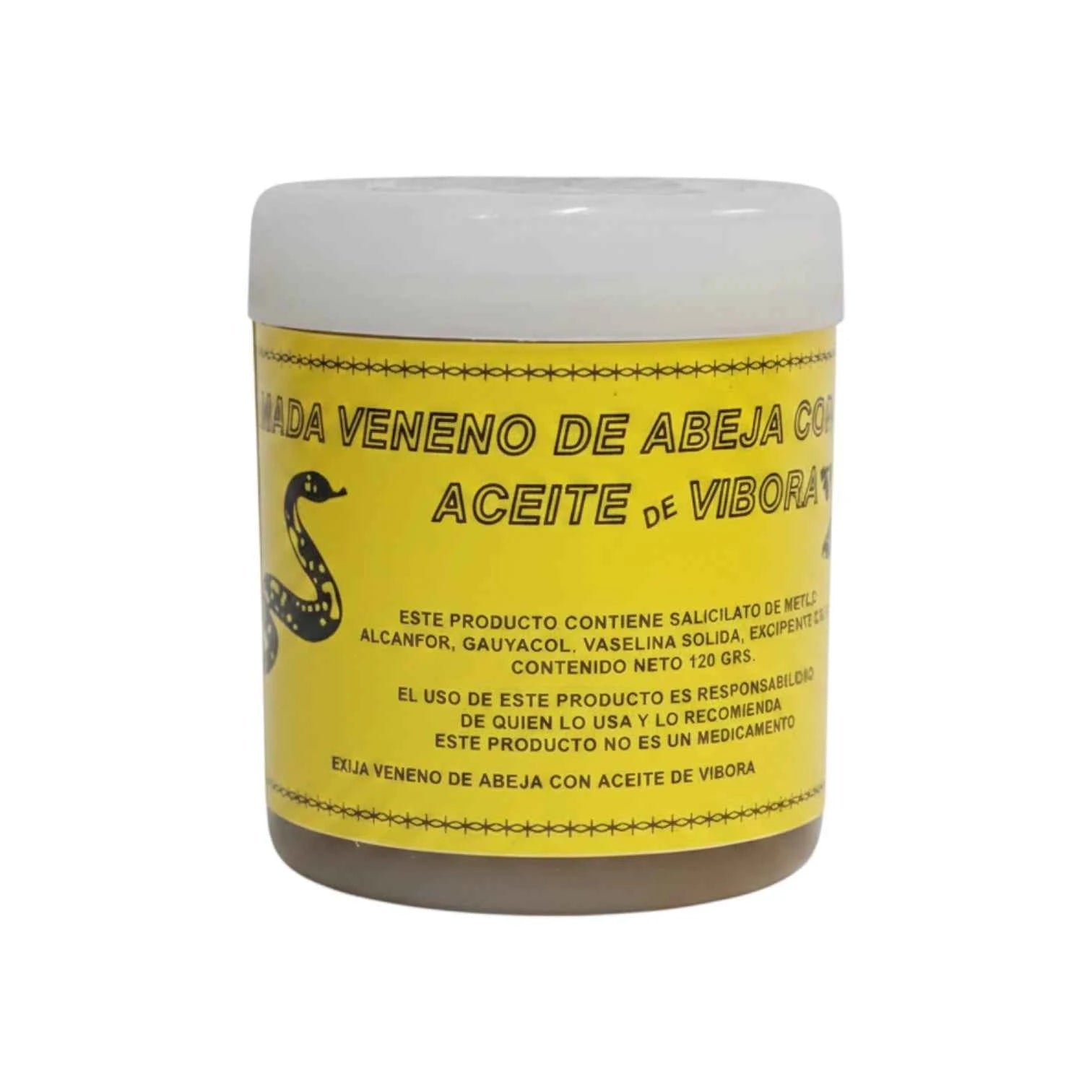 Pomada de Veneno de Abeja con Aceite de Víbora 120g - Suplemento Tópico