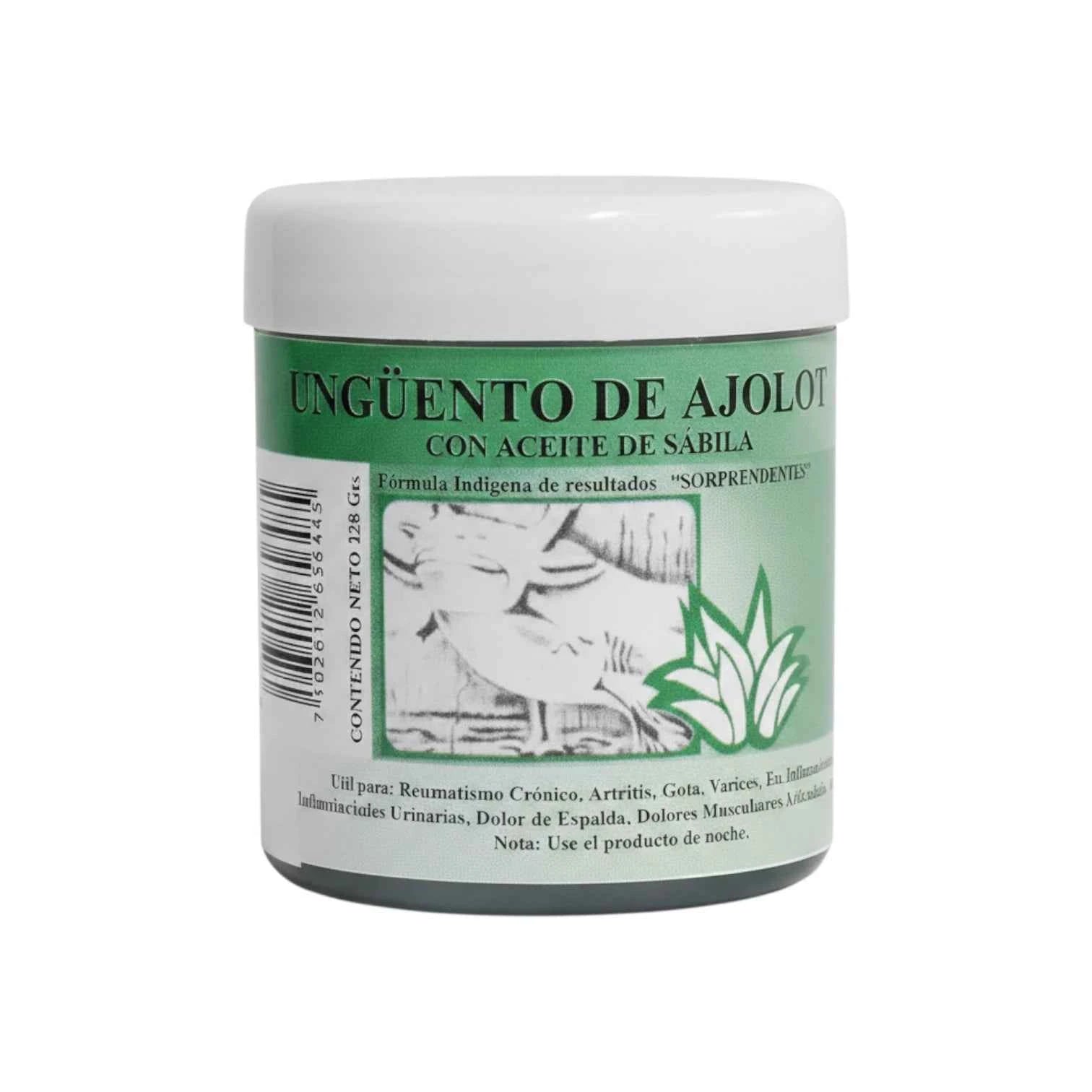 Ungüento de Ajolote con Aceite de Sábila 128g - Uso Tópico