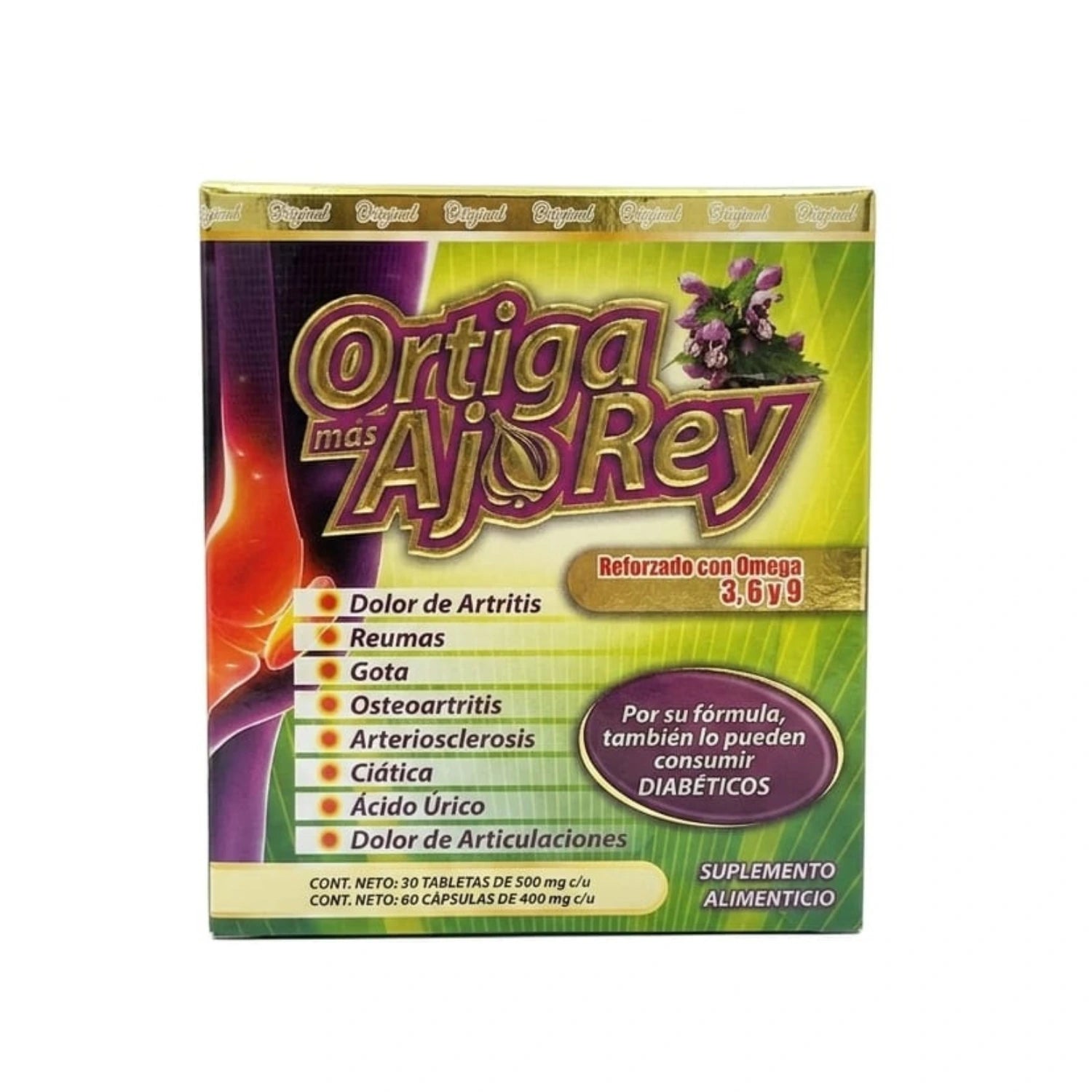 Ortiga más Ajo Rey: Suplemento para el Dolor Articular y Artritis