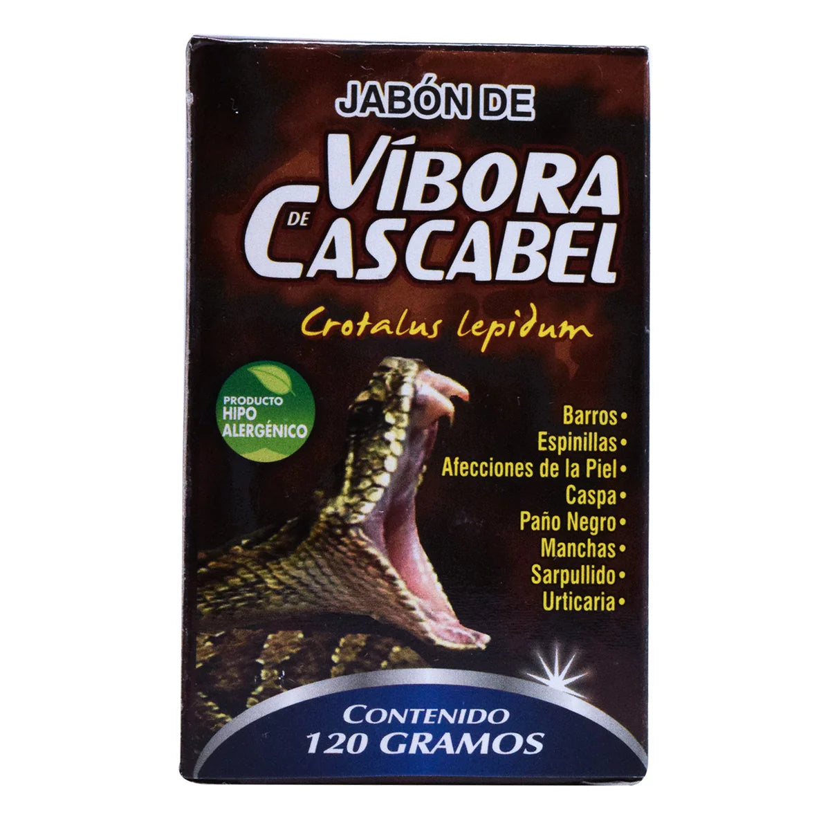 Jabón de Víbora de Cascabel: Tratamiento Hipoalergénico para la Piel (120 g)