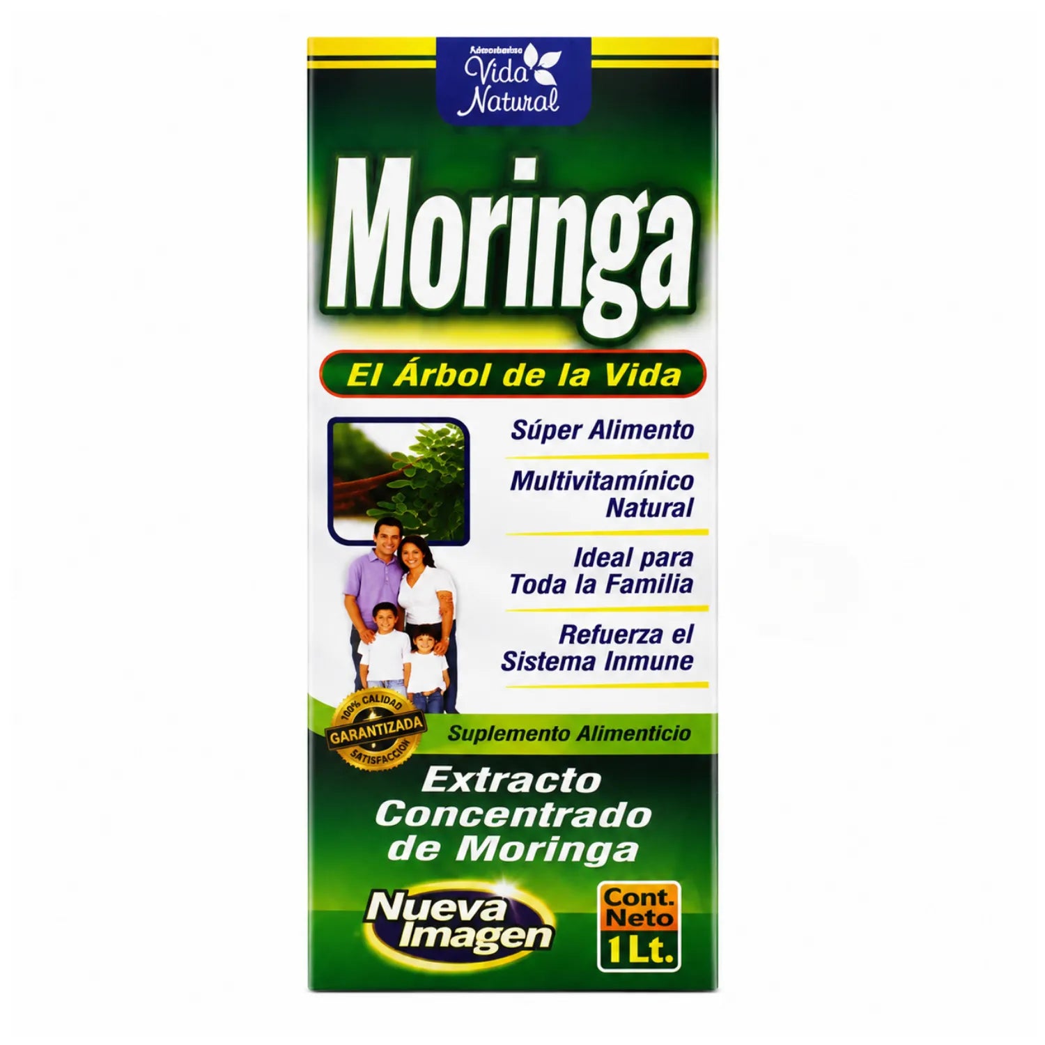 Tónico Natural de Moringa: Superalimento y Sistema Inmune (1 Litro)