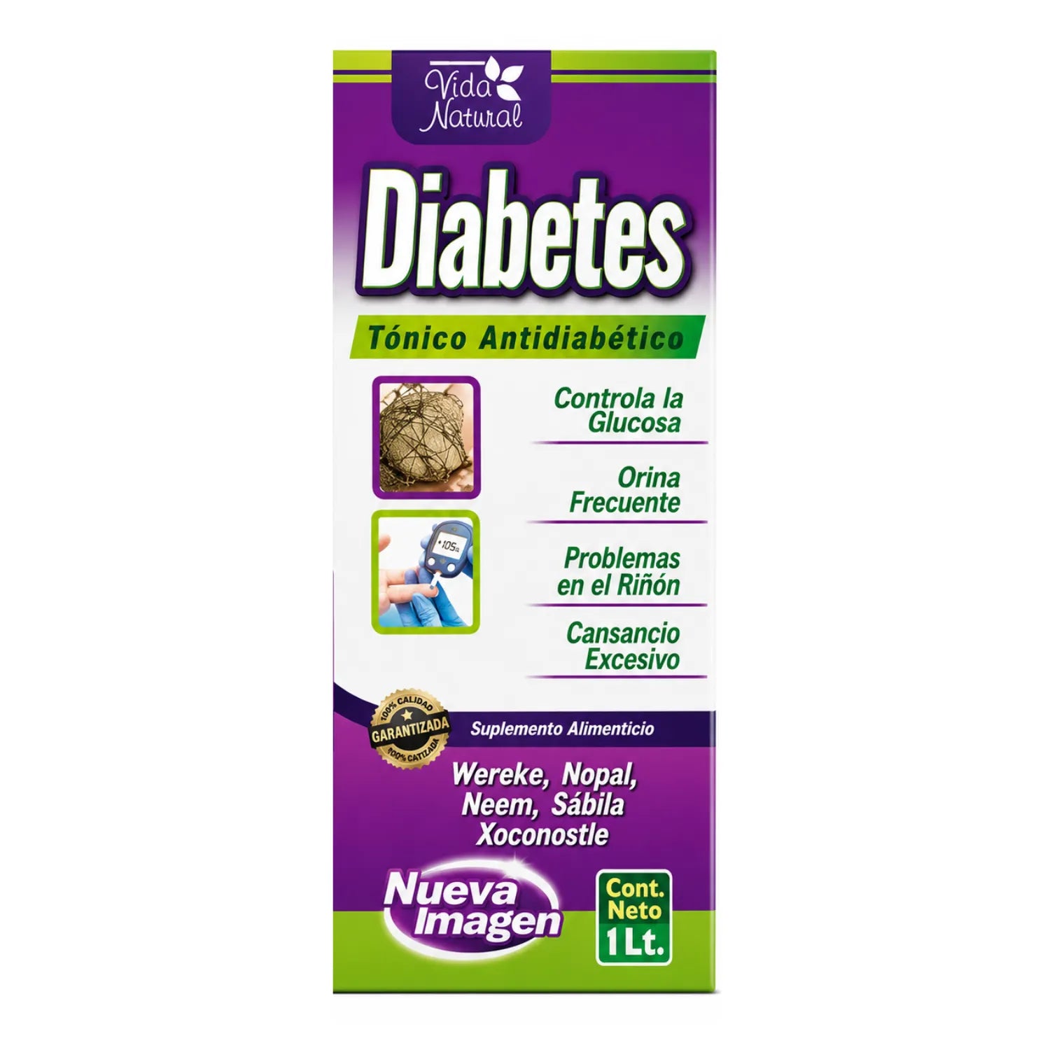 Tónico Natural para Diabetes: Control de Glucosa y Bienestar Renal (1 Litro)