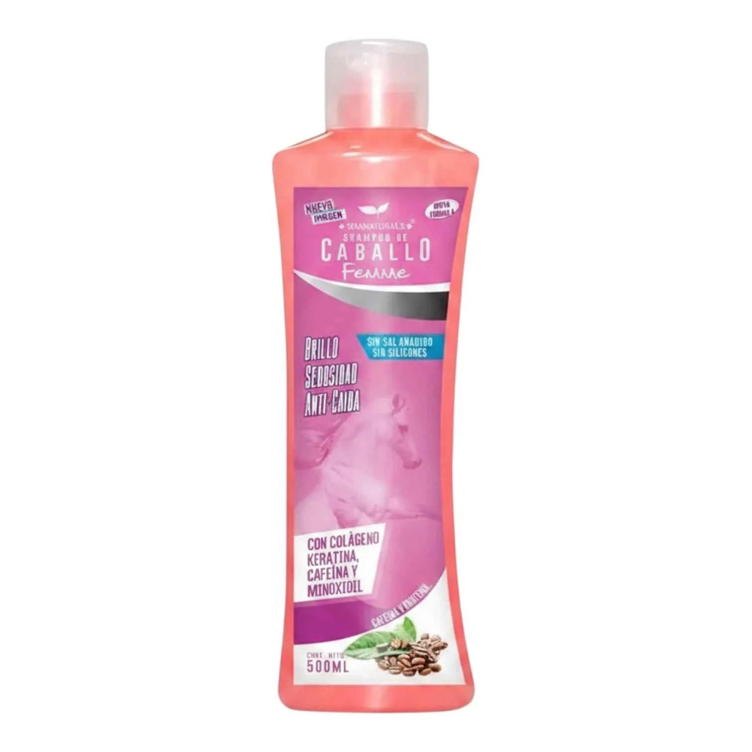Shampoo para Caballo Femme con Colágeno, Keratina y Minoxioil 500ml