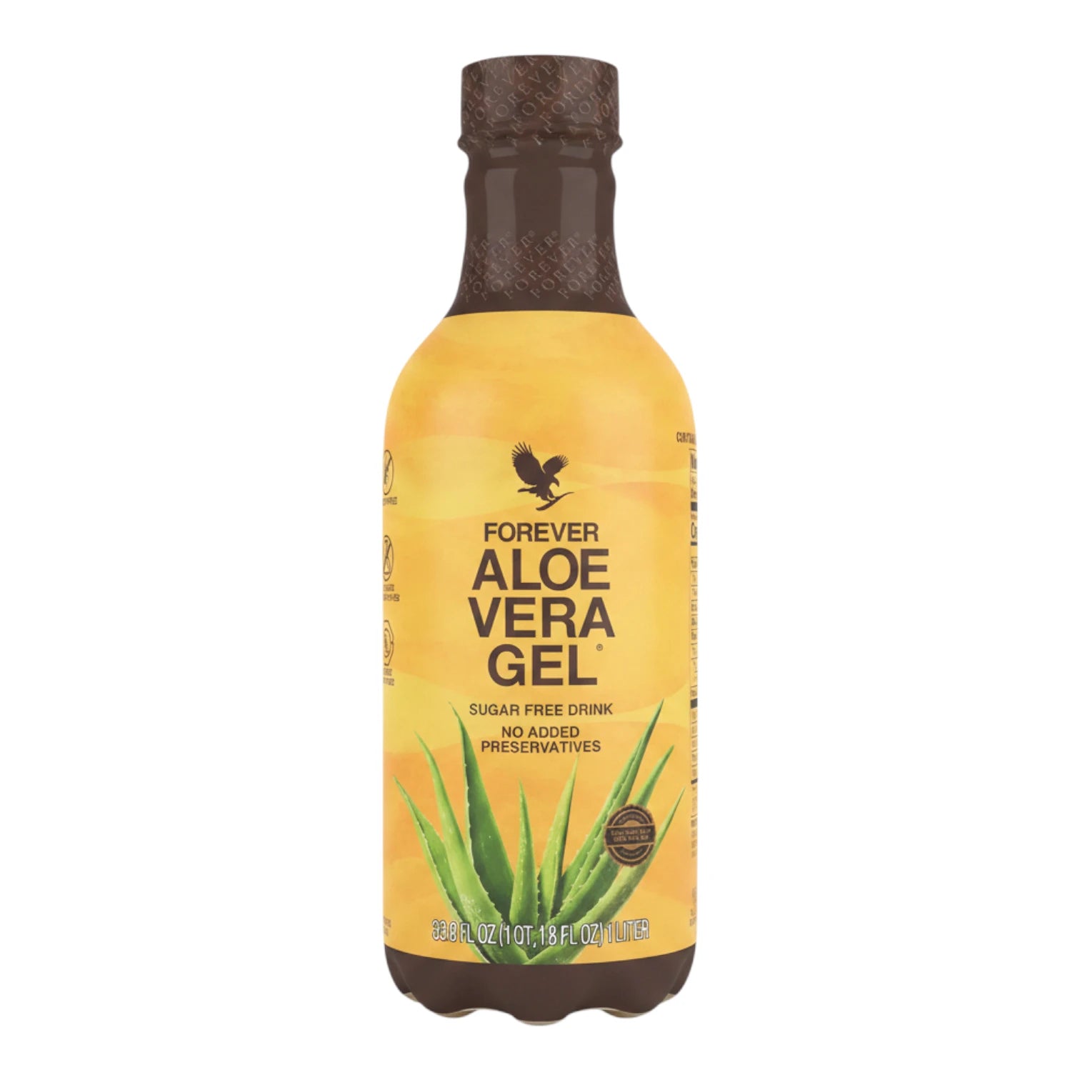 Botella de 1 Litro de Forever Aloe Vera Gel, complemento alimenticio de origen natural.