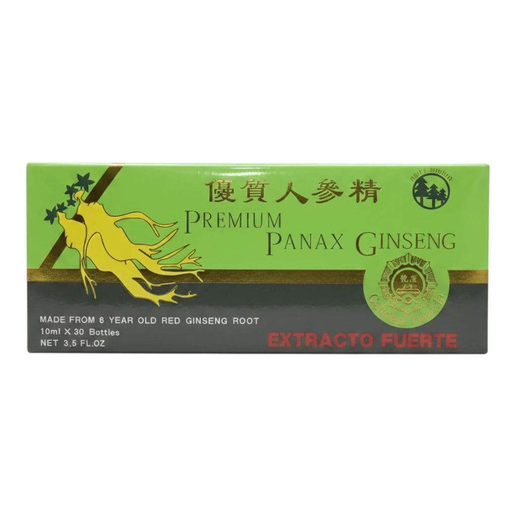 Ampolletas Premium Panax Ginseng | Energizante Fuerte 30 Botellas