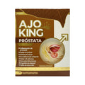 Caja y frasco de Ajo King Próstata, suplemento alimenticio, presentación de 60 cápsulas