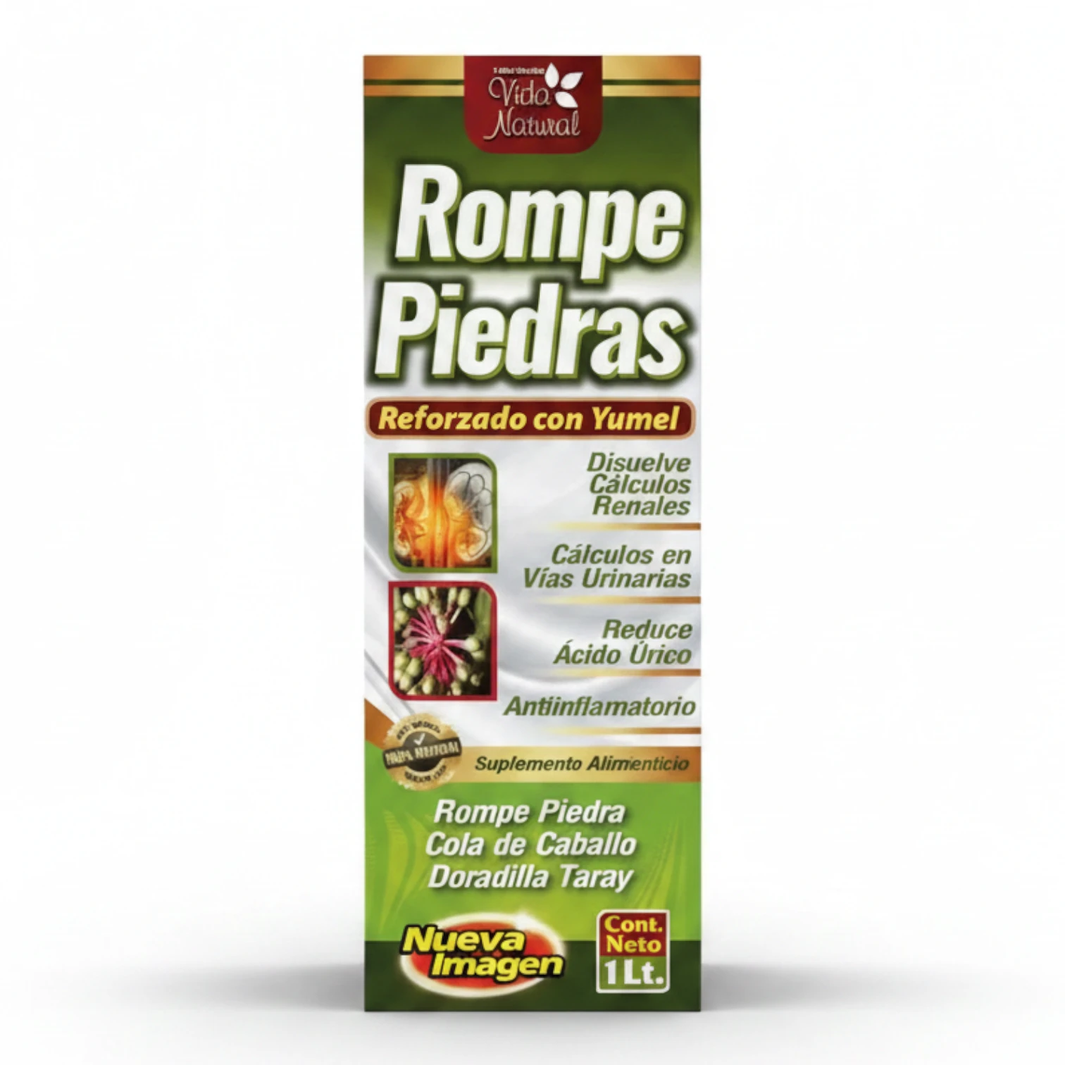 Tónico Rompe Piedras Reforzado 1L | Salud Renal y Vías Urinarias