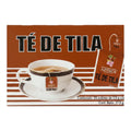 Caja café de Té de Tila Centro Botánico Azteca con 25 sobres, ilustración de taza de té, sobre fondo blanco