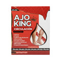 Caja y frasco de Ajo King Circulación, suplemento alimenticio, presentación de 60 cápsulas.