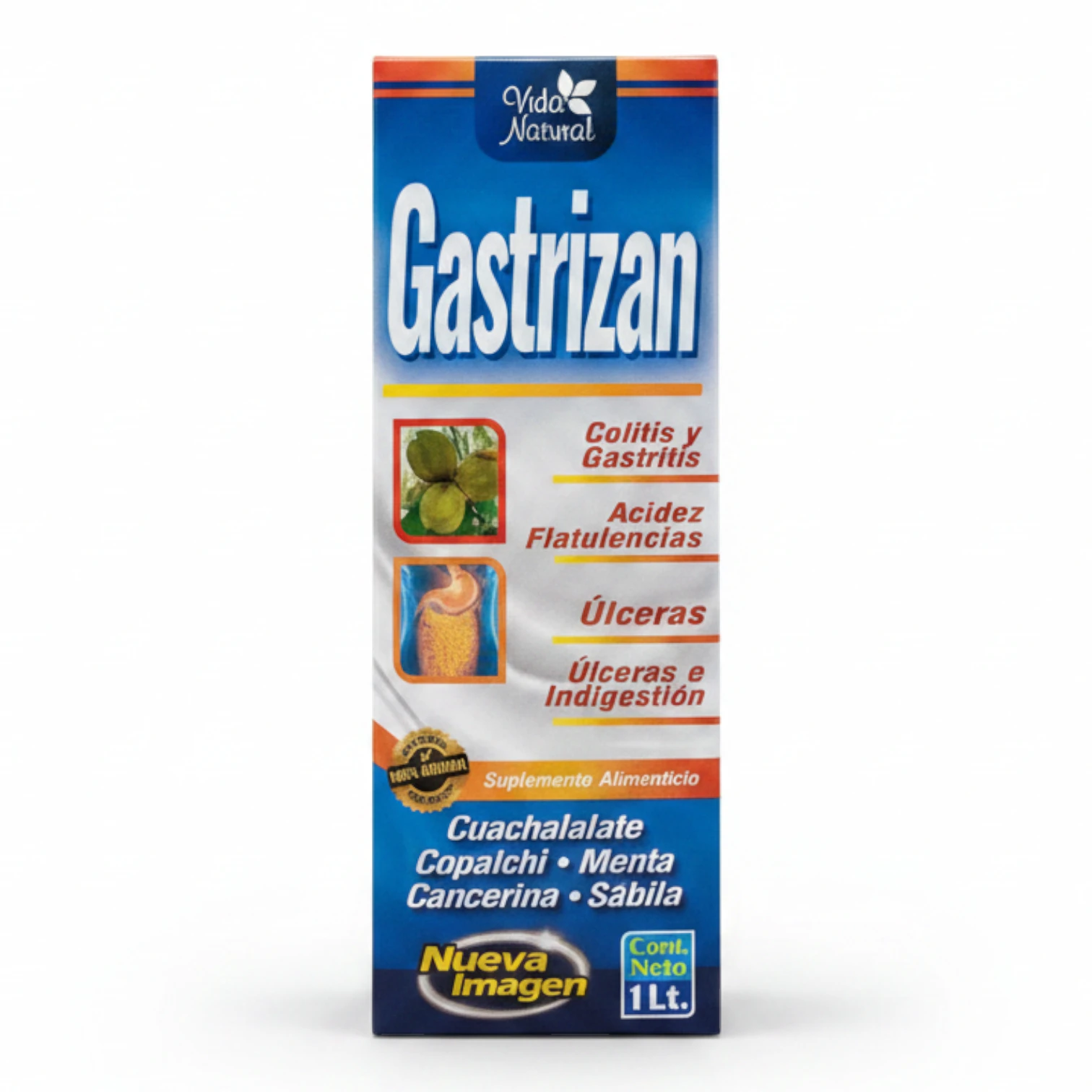 Tónico Gastrizan 1 Litro | Auxiliar Natural para Gastritis, Colitis y Úlceras