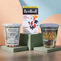 Kit de energía y vitalidad con frasco de Ginkgo Biloba Prosa, caja de tabletas ActiKroll y frasco de Maca Negra.