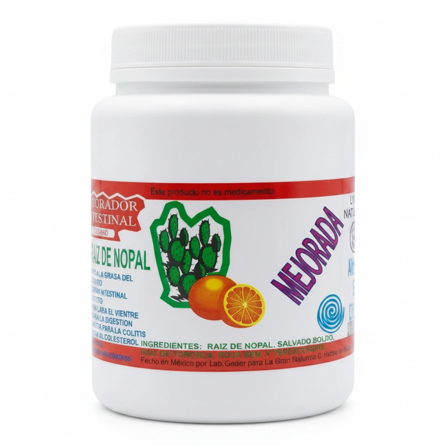 Fibra Reparador Intestinal Mejorado 500g | Nopal, Salvado y Boldo para la Digestión