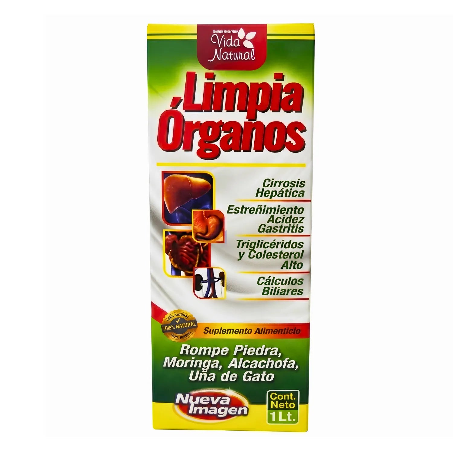 Tónico Natural Limpia Órganos: Desintoxicación Profunda (1 Litro)