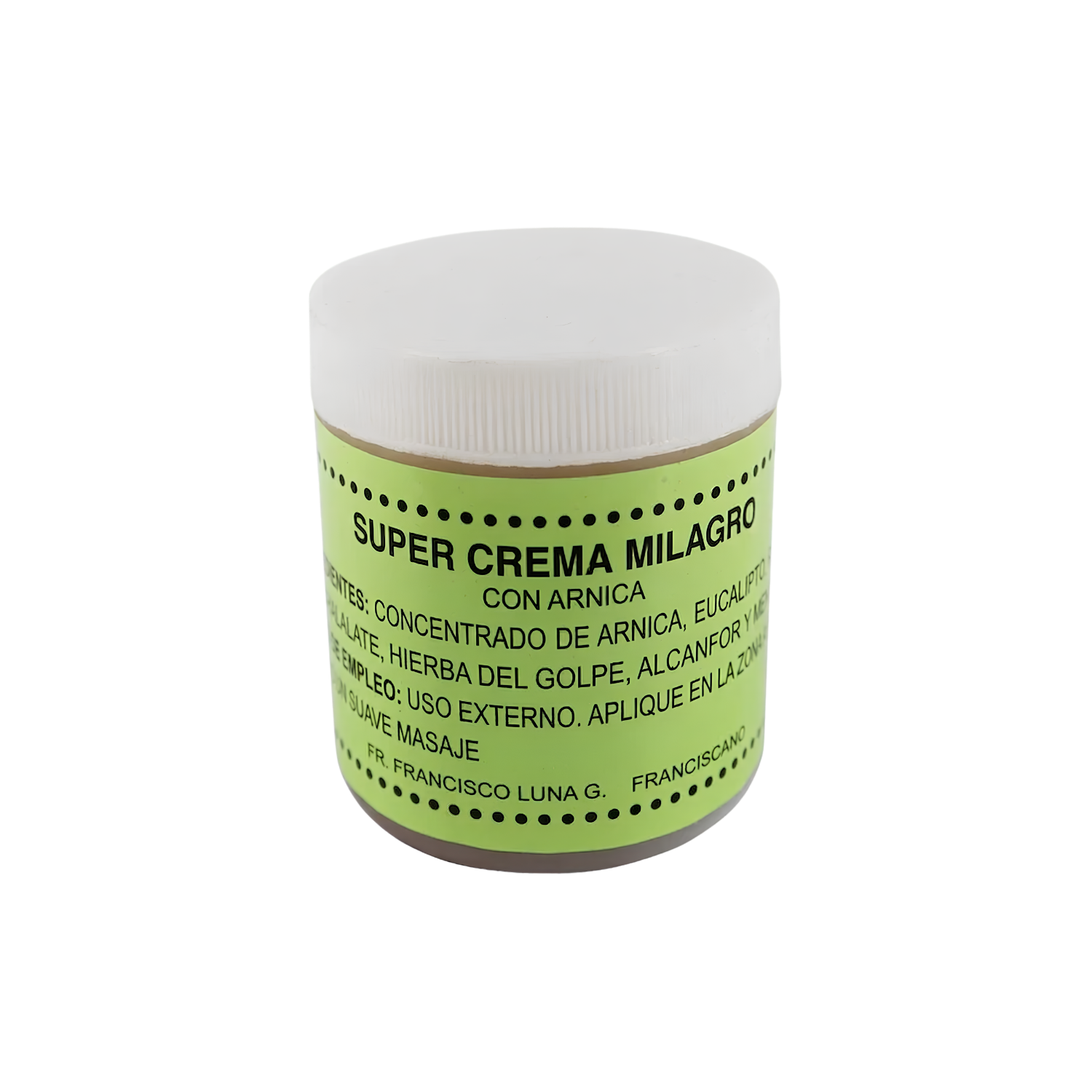 Super Crema Milagro Fray Francisco: Pomada Natural para Dolores y Golpes