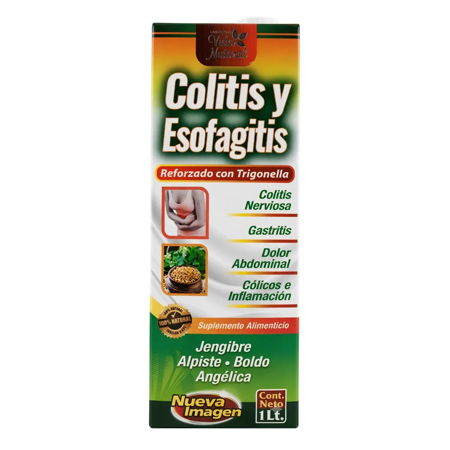 Tónico Natural para Colitis y Esofagitis: Alivio Digestivo (1 Litro)