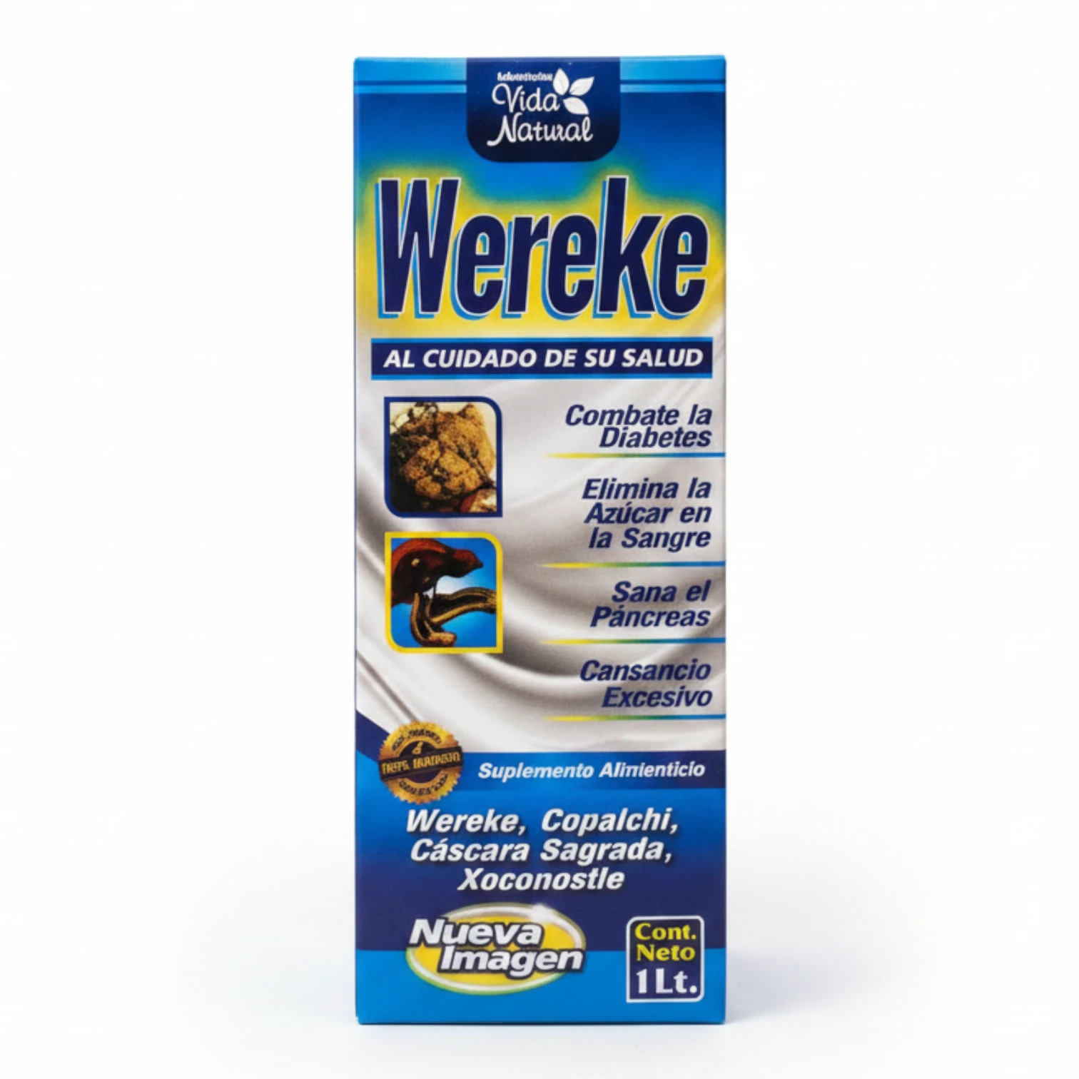 Tónico Wereke Vida Natural - Control Natural de Diabetes y Azúcar en Sangre 1Lt
