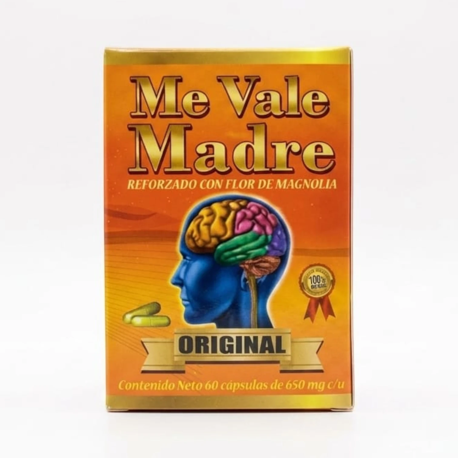 Cápsulas Me Vale Madre Original - Suplemento para el Estrés y Relajación Mental