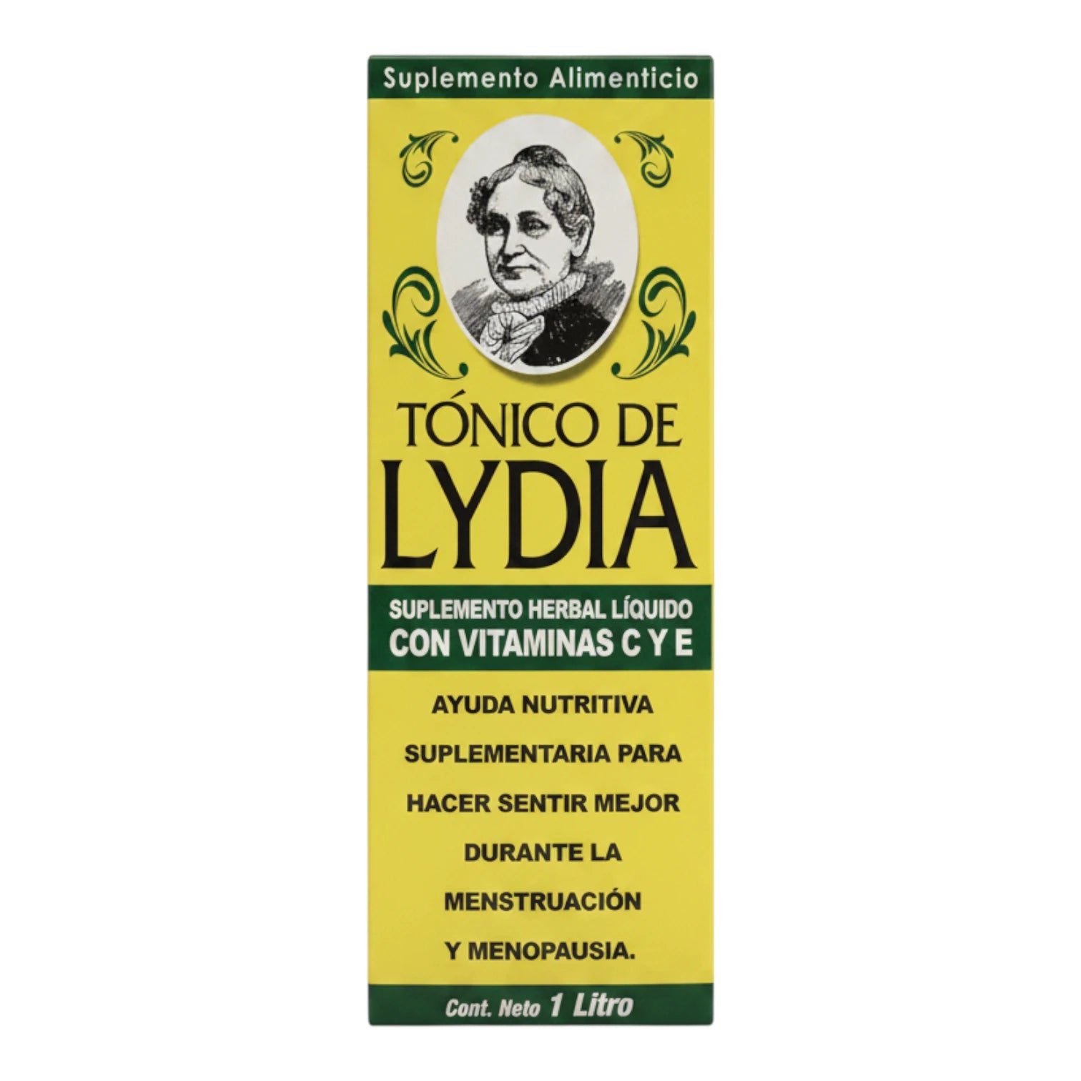Tónico de Lydia Suplemento Herbal con Vitaminas C y E para Menopausia 1L