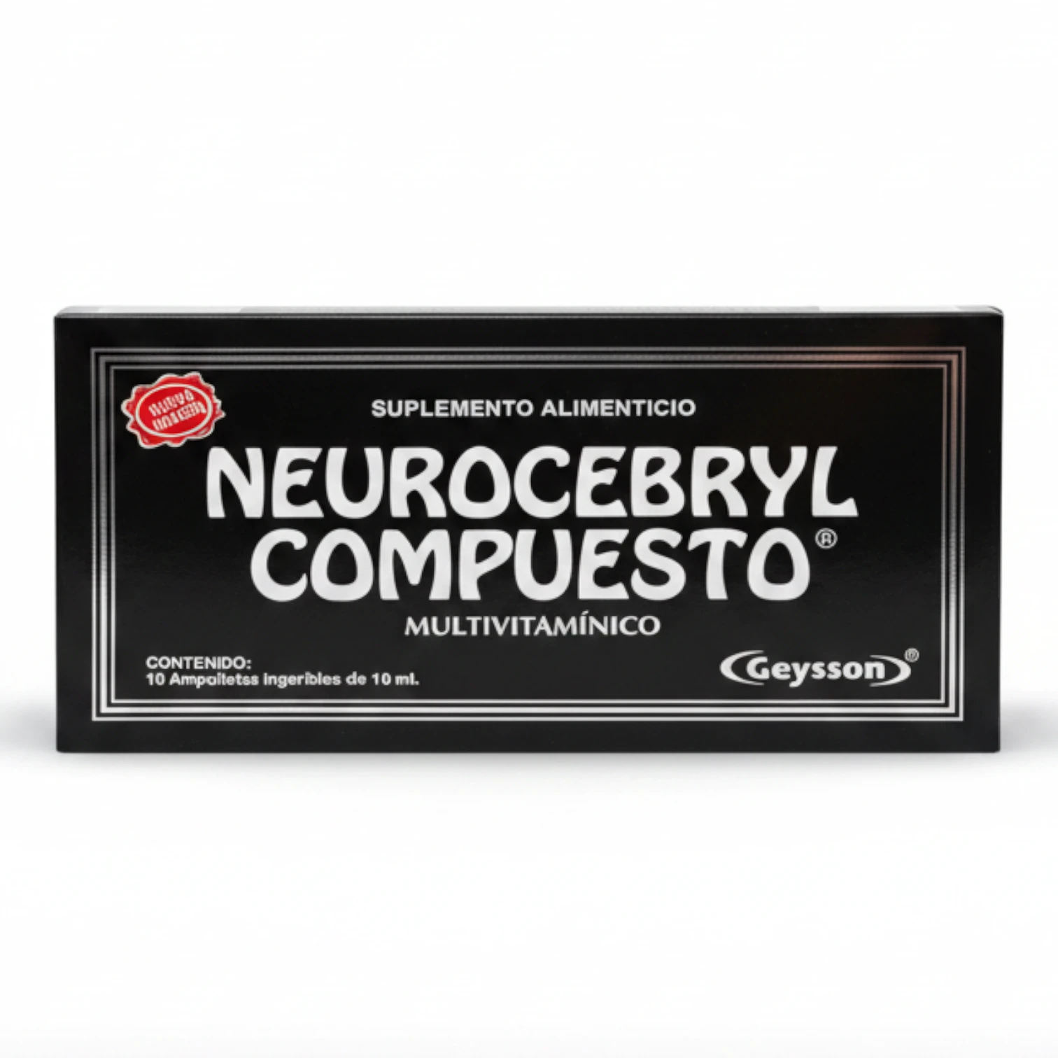 Multivitamínico Neurocebryl Compuesto Geysson en ampolletas para la memoria y concentración