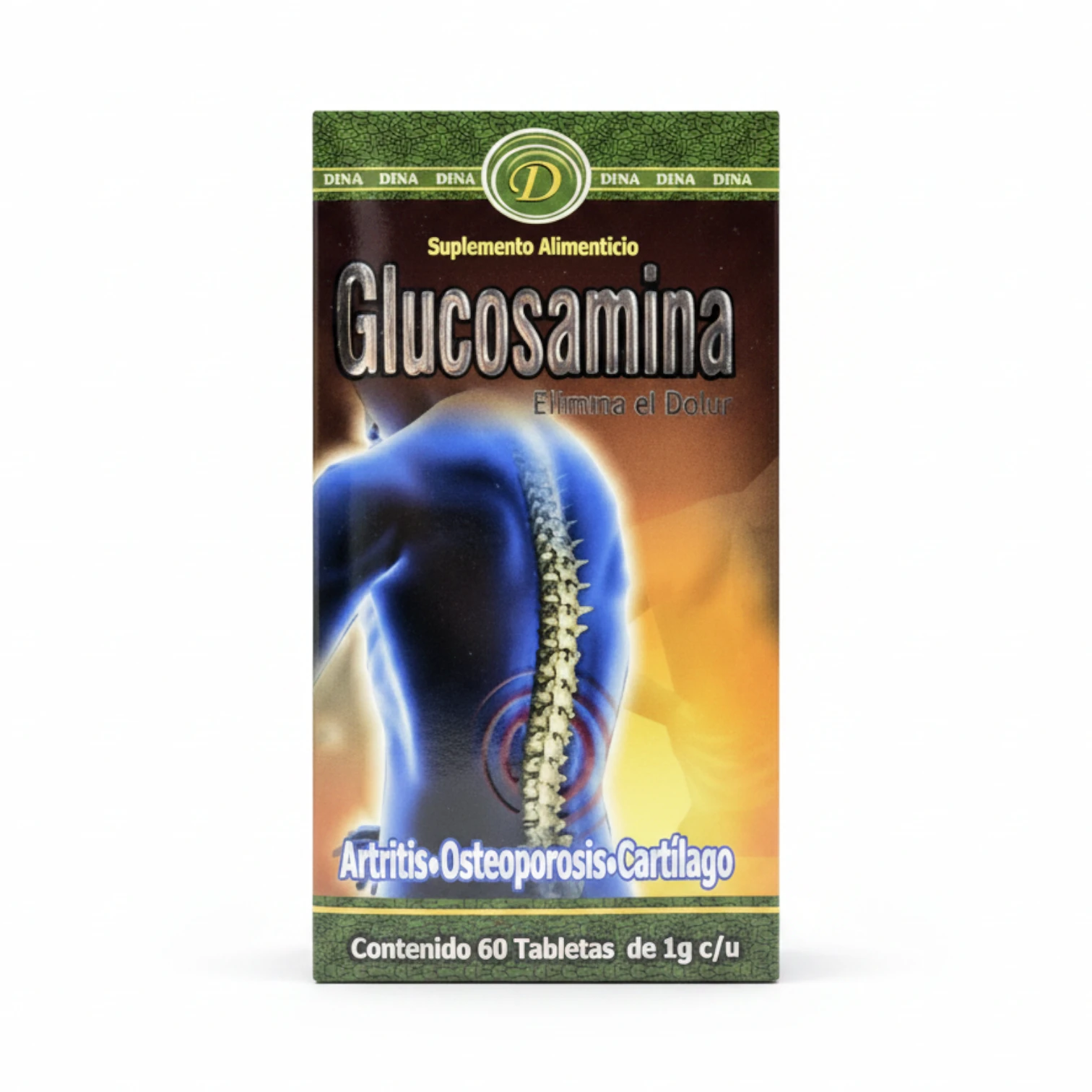 Glucosamina Dina Tabletas - Suplemento para Artritis y Osteoporosis