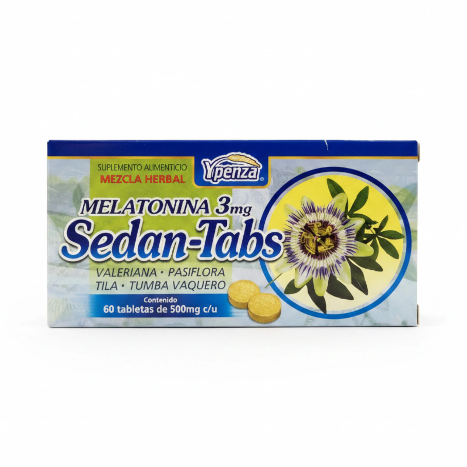 Sedan-Tabs Ypenza - Melatonina y Mezcla Herbal para el Descanso