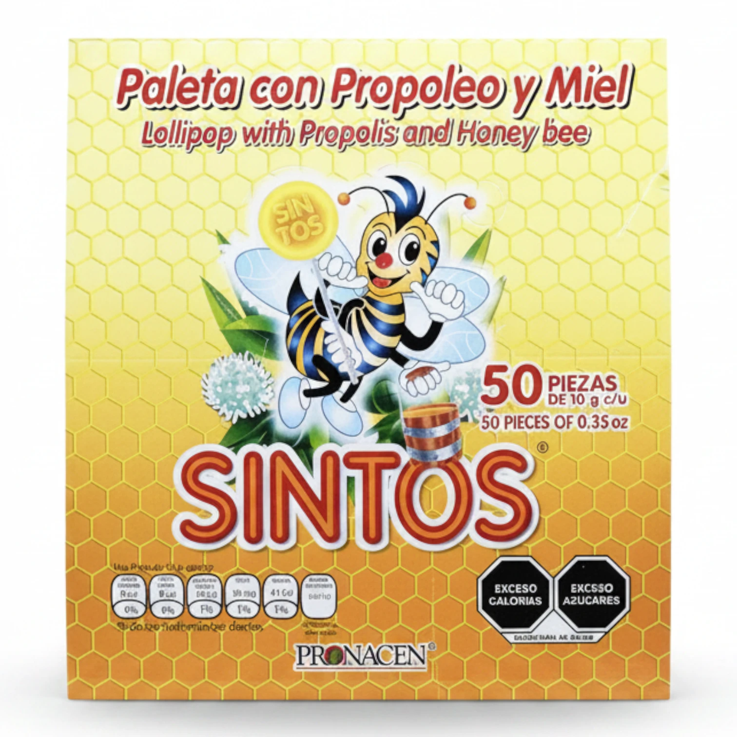 Caja de Paletas Sintos c/50 - Paleta con Propóleo y Miel para la Garganta