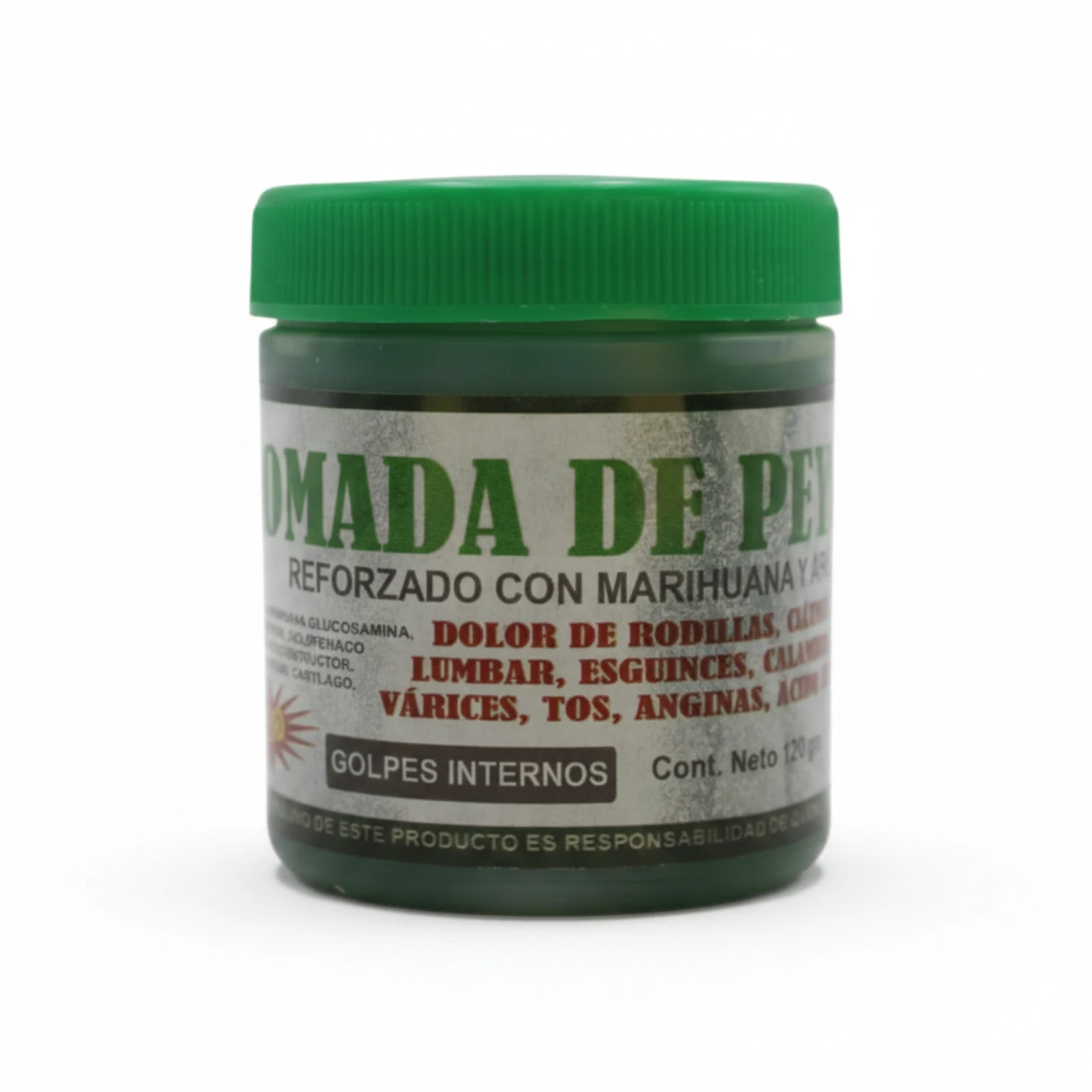 Pomada de Peyote Reforzada con Marihuana – Para Golpes, Várices y Dolores Musculares
