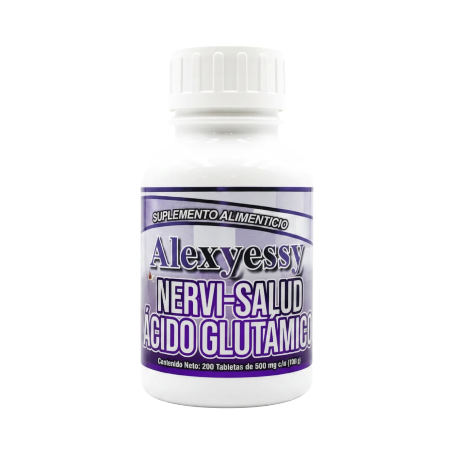 Suplemento Nervi-Salud con Ácido Glutámico – 200 Tabletas Alexyessy