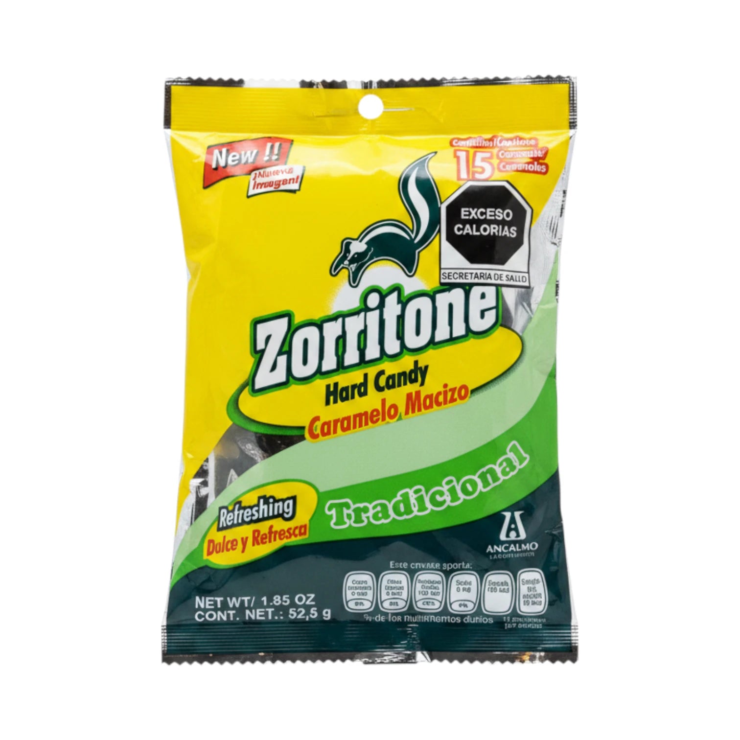 Zorritone Caramelo Macizo Tradicional – Dulce Refrescante